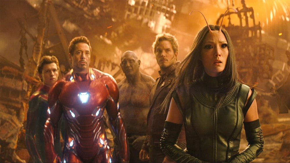 Vingadores Guerra Infinita Guardiões da Galáxia Titan Peter Parker Tony Stark Drax Mantis Peter Quill
